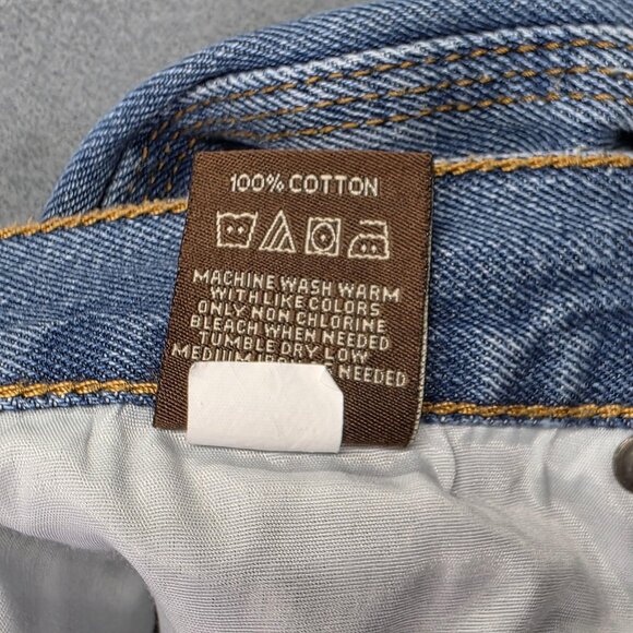 Schmidt Workwear Jeans Mens 42 x 30 Blue Denim Carpenter Utility Canvas Pants - Picture 5 of 7